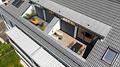 Bezug sofort möglich! Großzügige 4-Zi.-DG-Neubauwohnung mit Loggia - Terrassenansicht Luftbild (Musterwohnung)