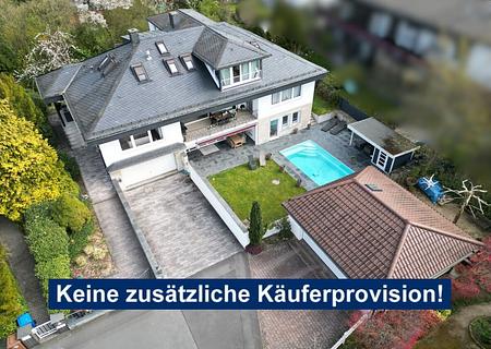 Kelkheim-Fischbach 
Traumhaftes Ein- bis Zweifamilienhaus mit Pool in Toplage - von der Straße