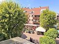 Haus-im-Haus: Großzügige Maisonettewohnung mit Dachterrasse im Herzen von Fürstenfeldbruck - Ausblick zum Innenhof