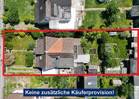 Abrissgrundstück für Einfamilienhaus - Vogelperspektive