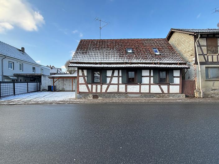 Charmantes Fachwerkhaus mit historischem Flair – gemütliches Wohnen in Groß-Bieberau! - Frontansicht