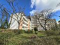 Helle 1-Zimmer-Wohnung mit Balkon in attraktiver Lage von Frankfurt-Nied - Hausrückseite