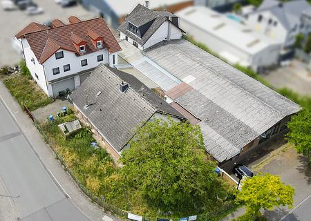 Vielseitiges Wohn- und Geschäftsensemble mit zahlreichen Nutzungsmöglichkeiten in Dieburg - Luftbild