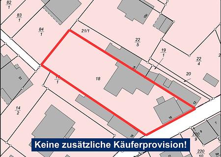 Wunderbares Baugrundstück mit Abriss in sehr guter Lage - Lageplan