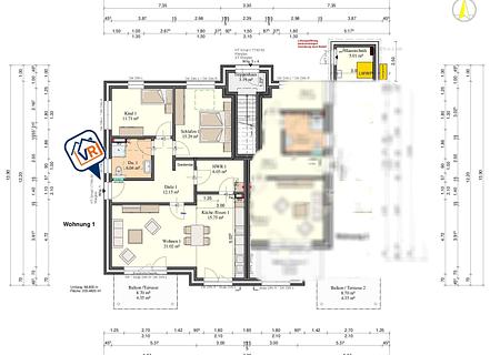 Schöne 3 Zimmer Wohnung im Erdgeschoss - Grundriss