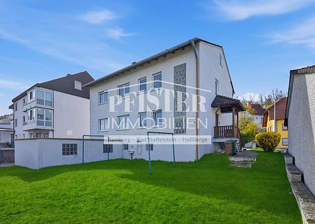 Attraktives, modernisierungsbedürftiges Zweifamilienhaus in Viereth mit großem Garten/ teilvermietet - Rückansicht_Garten