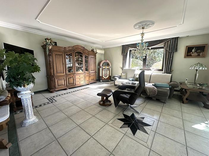 Wohnen inmitten der Natur–Hochwertiges Einfamilienhaus mit großem Grundstück in ruhiger Waldrandlage - Wohnzimmer