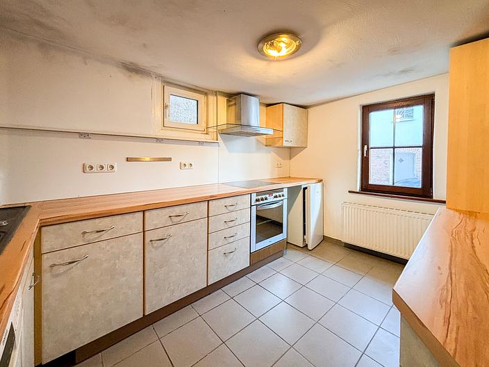 Charmantes Fachwerkhaus mit historischem Flair – gemütliches Wohnen in Groß-Bieberau! - Küche EG